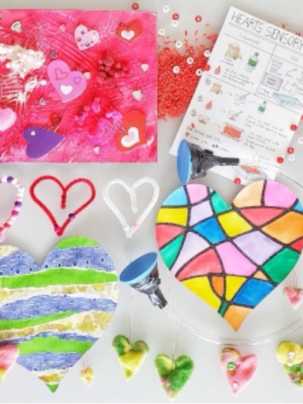 🎨 Kids Art Box – Hearts Box (complete kit)